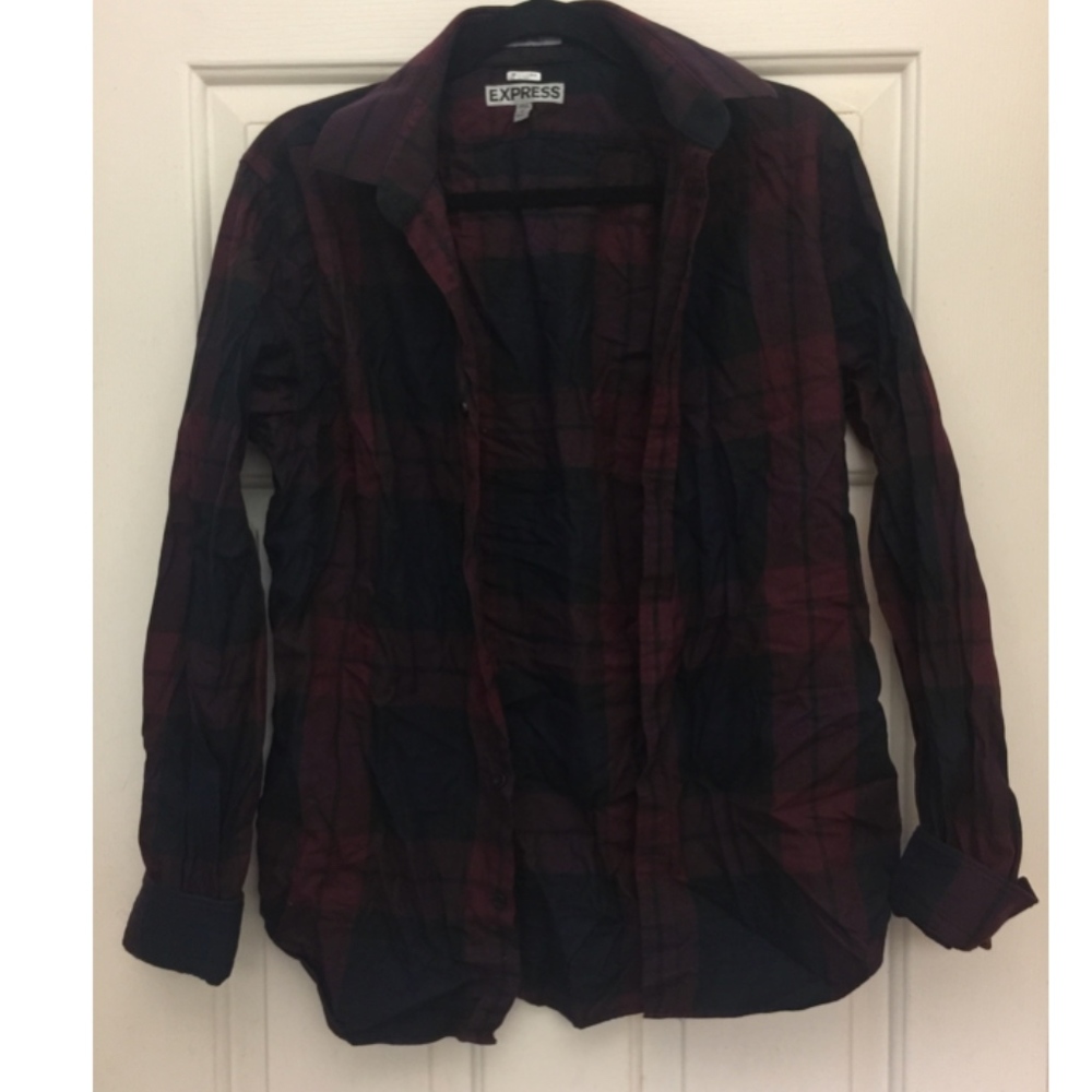 Express Plaid Top